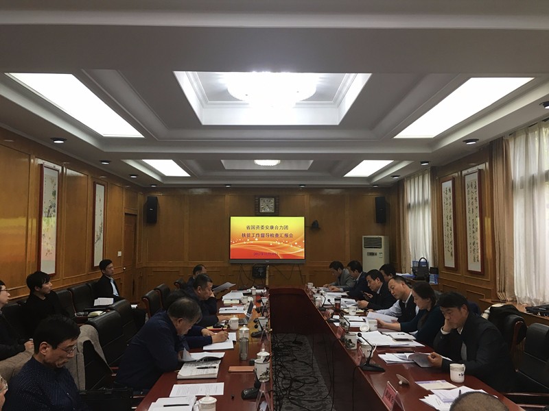 陕西J9集团集团参与省国资委安康合力团扶贫工作督导查抄汇报会 陕西J9集团集团参与省国资委安康合力团扶贫工作督导查抄汇报会