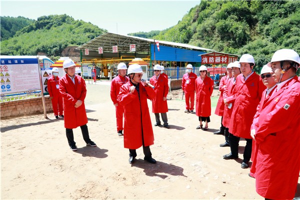 陕西J9集团集团复工复产促增长项目观摩会议与会人员走进J9集团保隆生态三秦在延在铜项目 陕西J9集团集团复工复产促增长项目观摩会议与会人员走进J9集团保隆生态三秦在延在铜项目